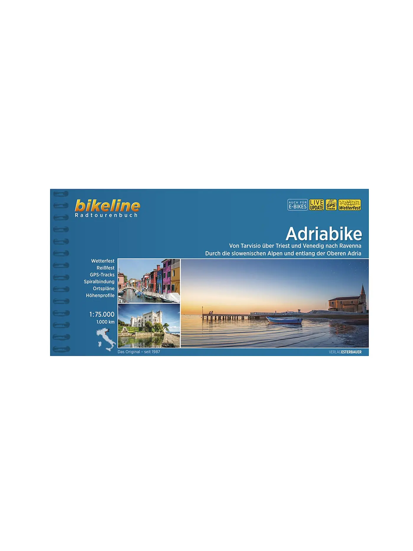 ESTERBAUER | Bikeline Radtourenbuch Adriabike 1:75.000 | 
